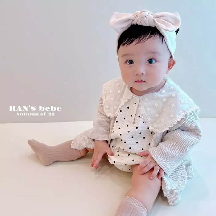 Han's - Korean Baby Fashion - #babyboutiqueclothing - Emma Dot Bodysuit - 3