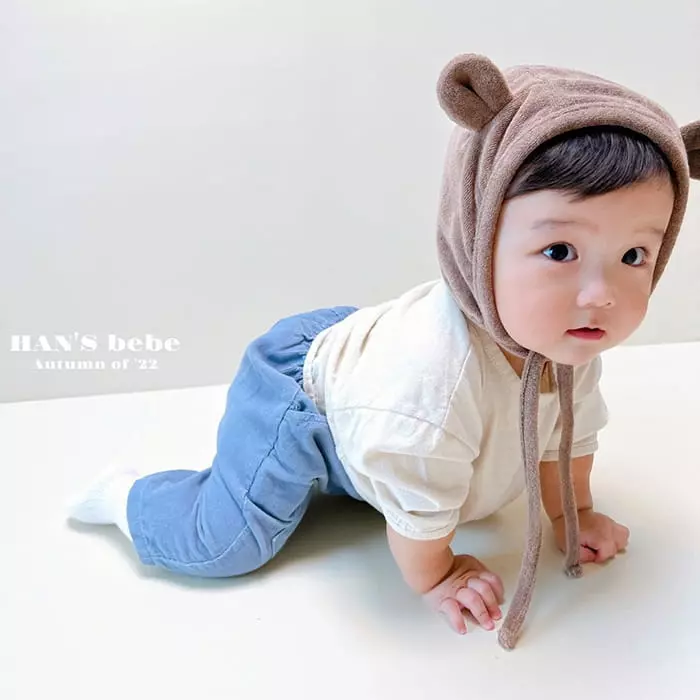 Han's - Korean Baby Fashion - #babyboutiqueclothing - Mini Bear Piping Tee - 5