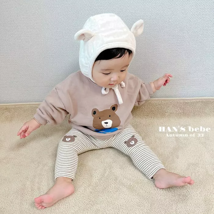 Han's - Korean Baby Fashion - #babyclothing - Bear Bear Sweatshirt - 3
