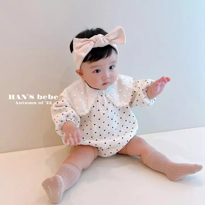 Han's - Korean Baby Fashion - #babyfashion - Emma Dot Bodysuit - 5