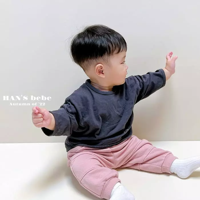 Han's - Korean Baby Fashion - #babyfashion - Mini Bear Piping Tee - 7