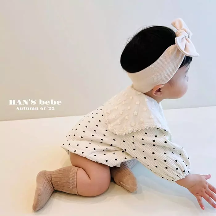 Han's - Korean Baby Fashion - #babyfever - Emma Dot Bodysuit - 6