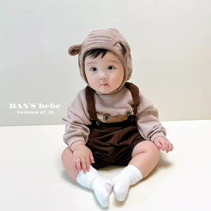 Han's - Korean Baby Fashion - #babyfever - Popo Dungarees Bloomer