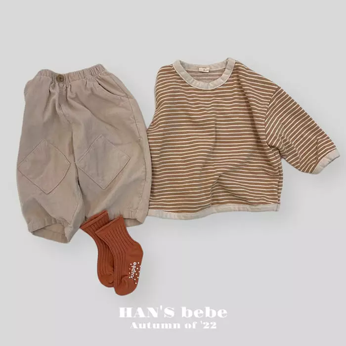 Han's - Korean Baby Fashion - #babyfever - Lucy Stripes Tee - 9