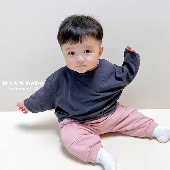 Han's - Korean Baby Fashion - #babyfever - Mini Bear Piping Tee - 8