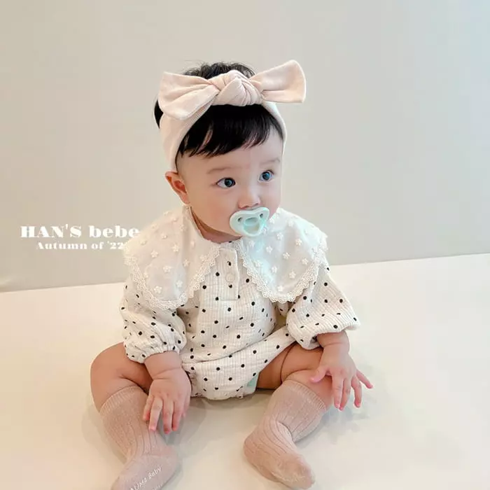 Han's - Korean Baby Fashion - #babygirlfashion - Emma Dot Bodysuit - 7