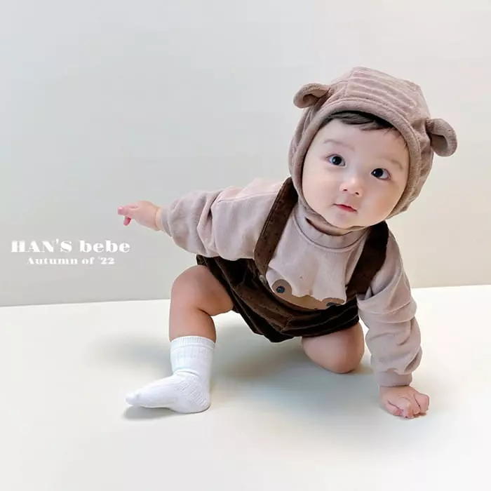 Han's - Korean Baby Fashion - #babygirlfashion - Popo Dungarees Bloomer - 2