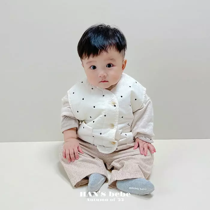 Han's - Korean Baby Fashion - #babygirlfashion - Mone Dot Vest - 2