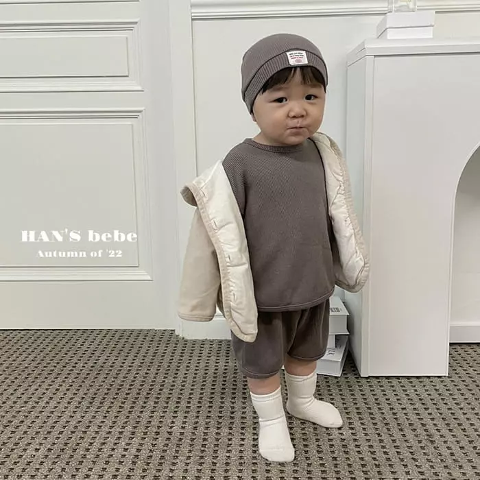 Han's - Korean Baby Fashion - #babylifestyle - Happy Top Bottom Set - 7