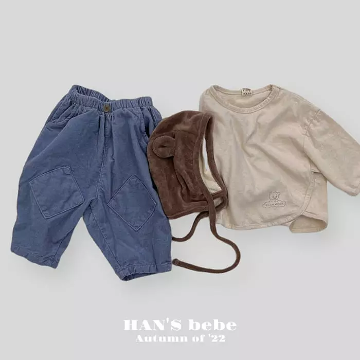 Han's - Korean Baby Fashion - #babylifestyle - Mini Bear Piping Tee - 10