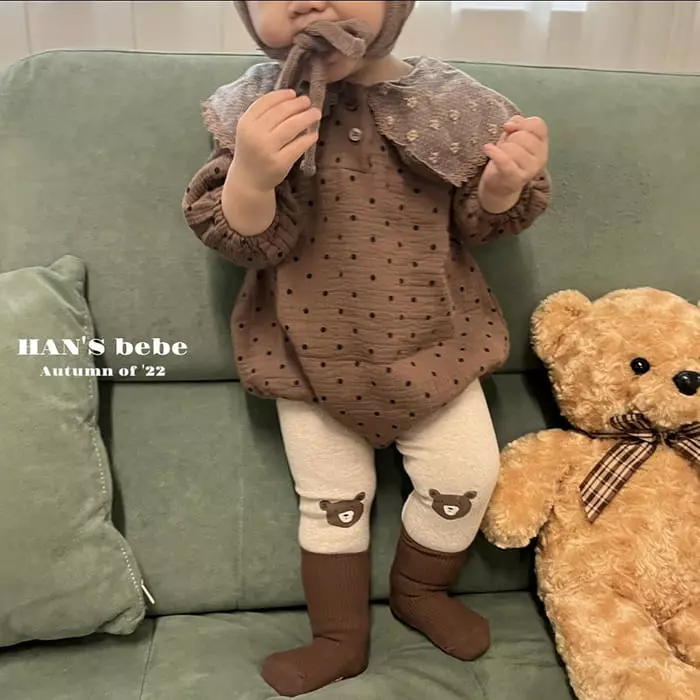 Han's - Korean Baby Fashion - #babyoninstagram - Emma Dot Bodysuit - 9