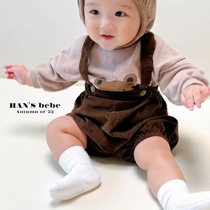 Han's - Korean Baby Fashion - #babylifestyle - Popo Dungarees Bloomer - 4