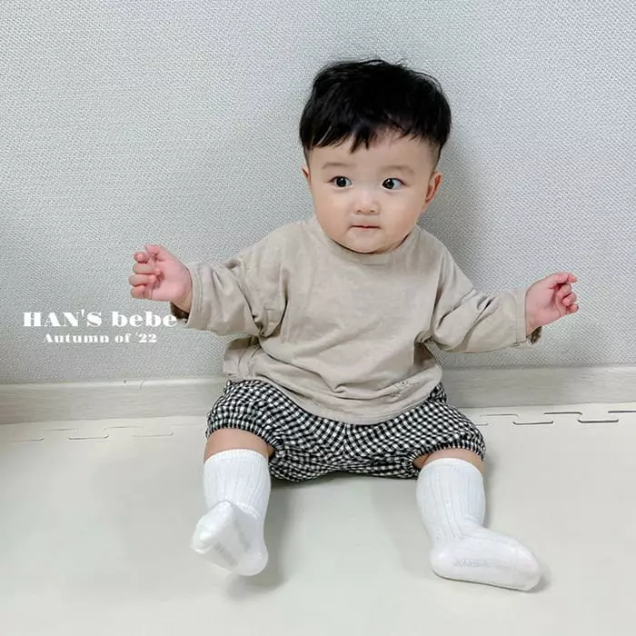 Han's - Korean Baby Fashion - #babyoninstagram - Check Bloomer - 3