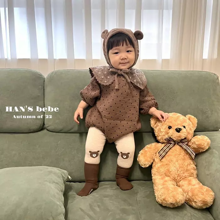 Han's - Korean Baby Fashion - #babyoninstagram - Bear Leggings - 2