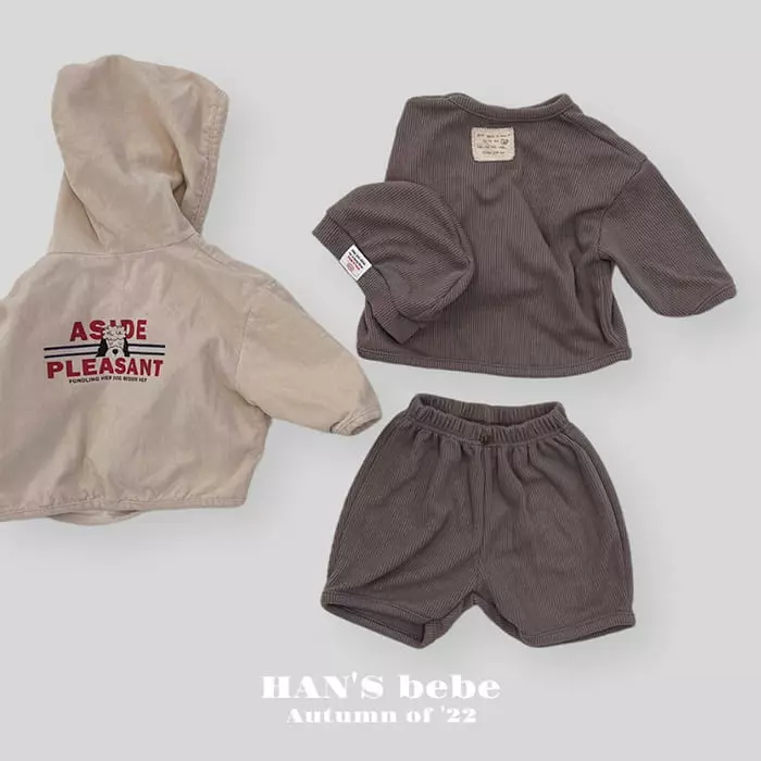 Han's - Korean Baby Fashion - #babyootd - Happy Top Bottom Set - 9