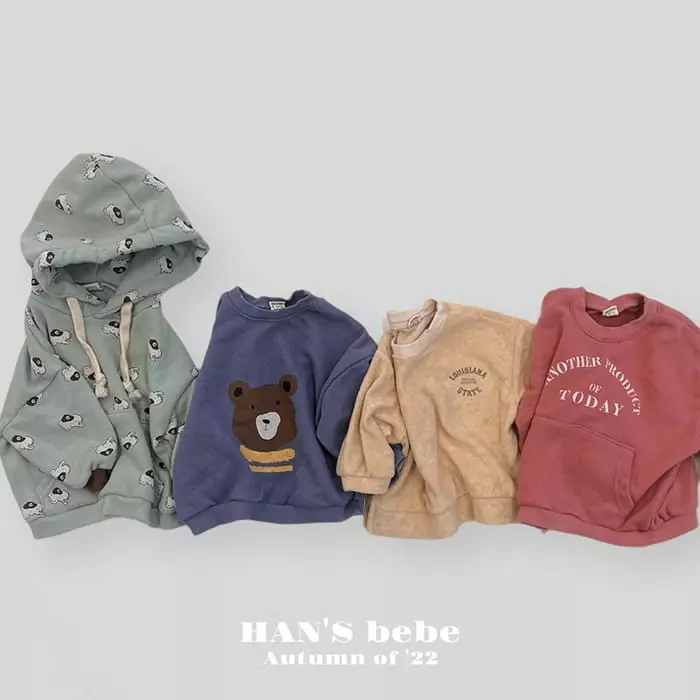 Han's - Korean Baby Fashion - #babyootd - Bear Bear Sweatshirt - 9
