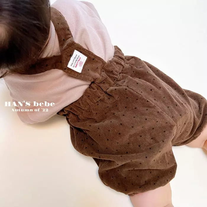 Han's - Korean Baby Fashion - #babyoutfit - Popo Dungarees Bloomer - 6