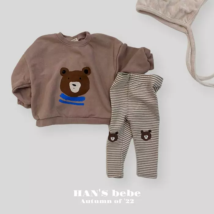 Han's - Korean Baby Fashion - #babyoutfit - Bear Bear Sweatshirt - 10