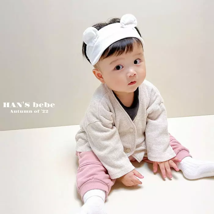 Han's - Korean Baby Fashion - #babyoutfit - Waffle Cardigan - 7
