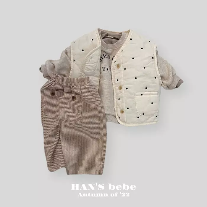 Han's - Korean Baby Fashion - #babyoutfit - Mone Dot Vest - 7