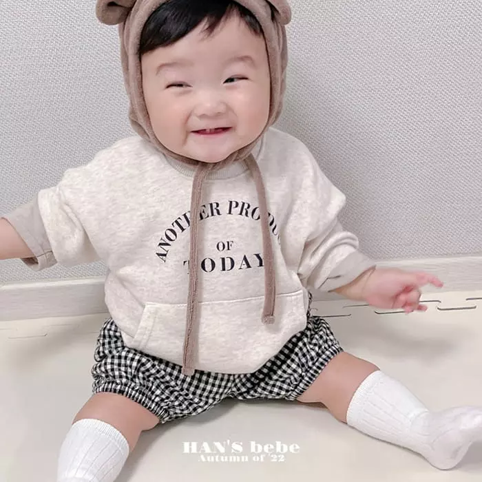 Han's - Korean Baby Fashion - #onlinebabyboutique - Check Bloomer - 8
