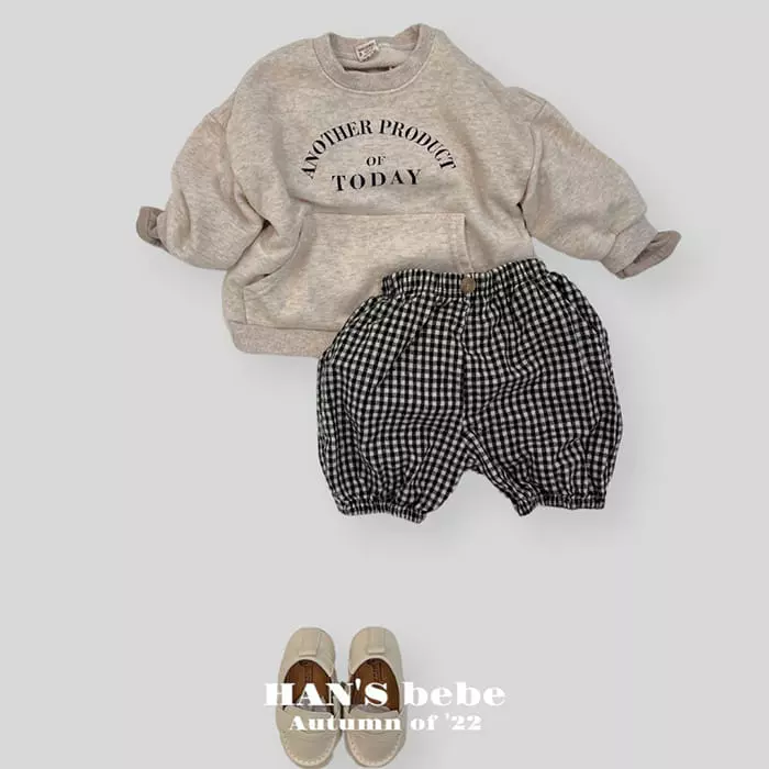 Han's - Korean Baby Fashion - #onlinebabyshop - Check Bloomer - 9