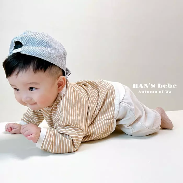 Han's - Korean Baby Fashion - #onlinebabyshop - Lucy Stripes Tee - 3