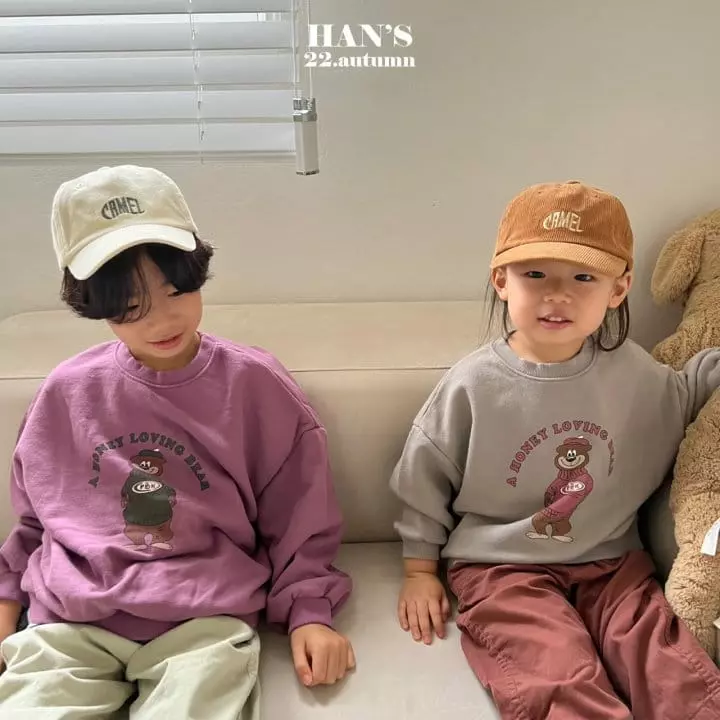 Han's - Korean Children Fashion - #littlefashionista - Honey Bear Sweatshirt - 3