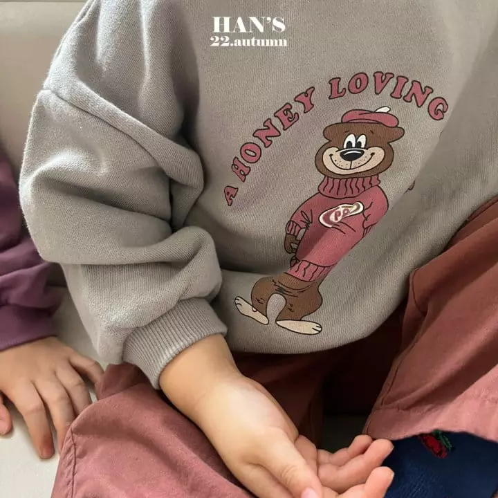 Han's - Korean Children Fashion - #todddlerfashion - Honey Bear Sweatshirt - 7