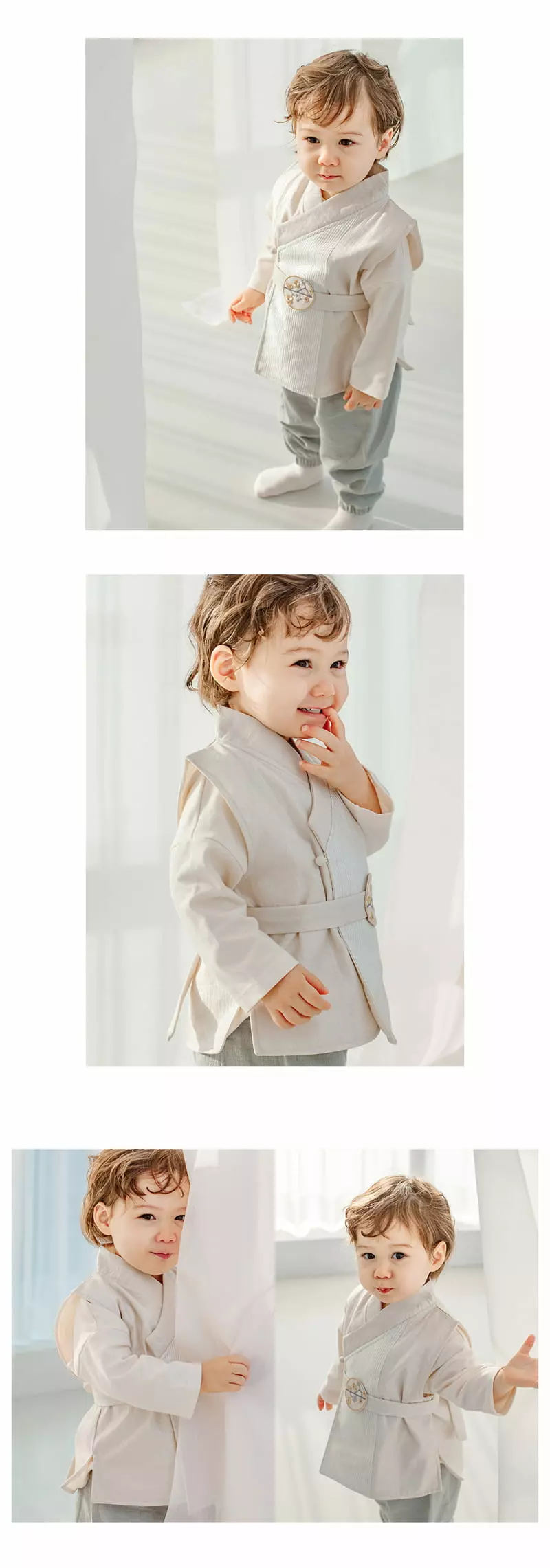 Happy Prince - Korean Baby Fashion - #babyclothing - Happy Prince Whole Hanbok Vest Set Boy - 5