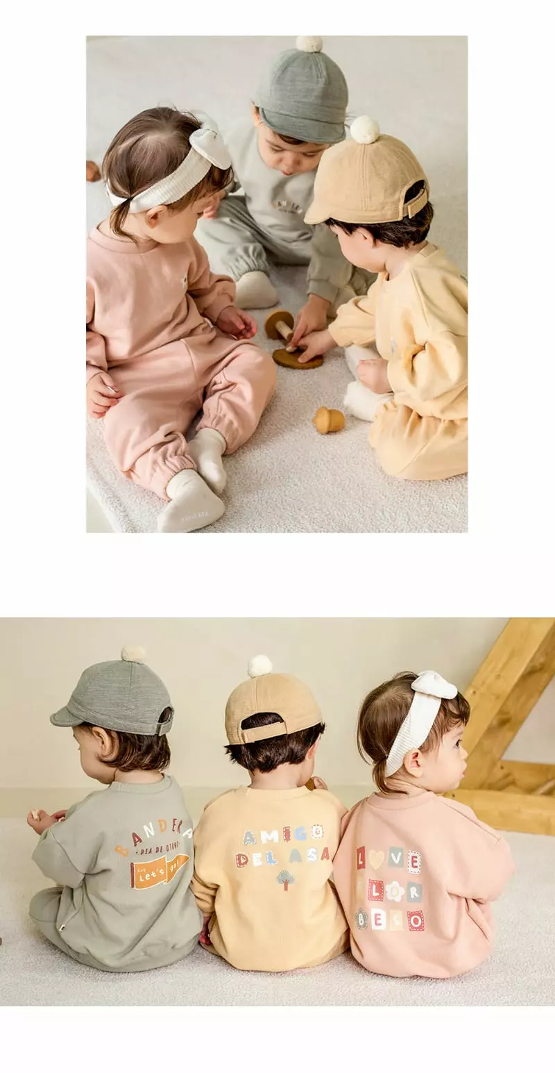 Happy Prince - Korean Baby Fashion - #babyfashion - Ariel Baby Top Bottom Set - 6