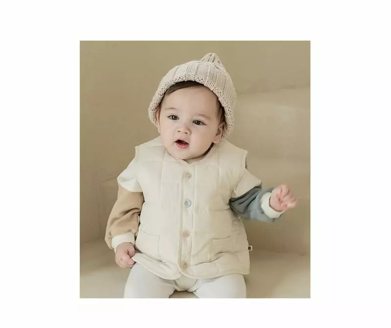Happy Prince - Korean Baby Fashion - #babygirlfashion - Maribell Quilting Vest - 2