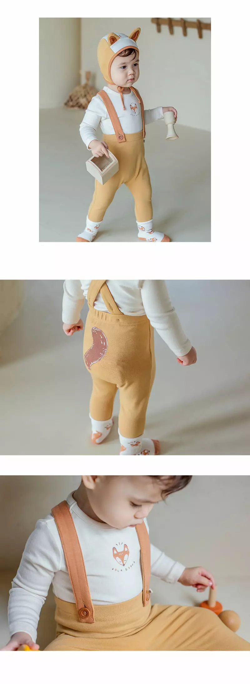 Happy Prince - Korean Baby Fashion - #babygirlfashion - Soro Leggings Top Bottom Set - 6