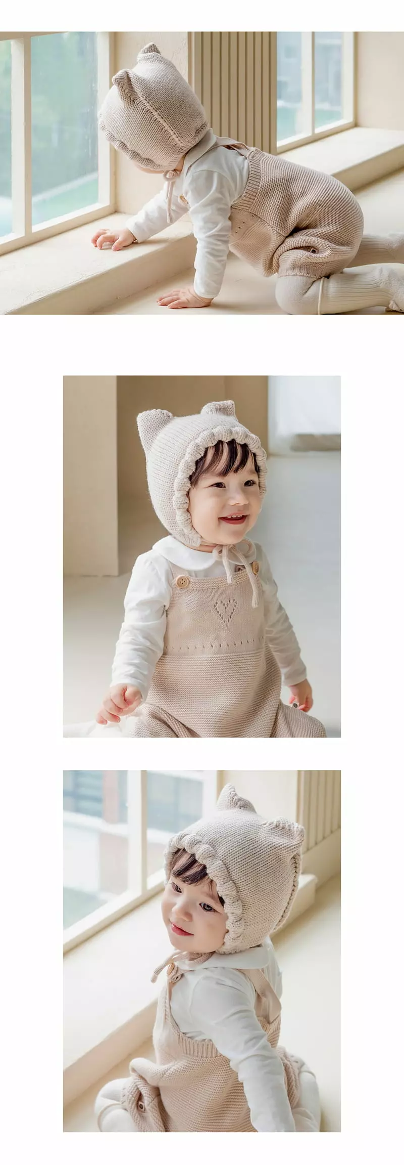 Happy Prince - Korean Baby Fashion - #babylifestyle - Pla Kmit Bonnet - 3