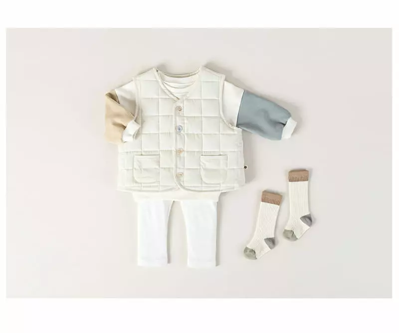 Happy Prince - Korean Baby Fashion - #babyootd - Maribell Quilting Vest - 5