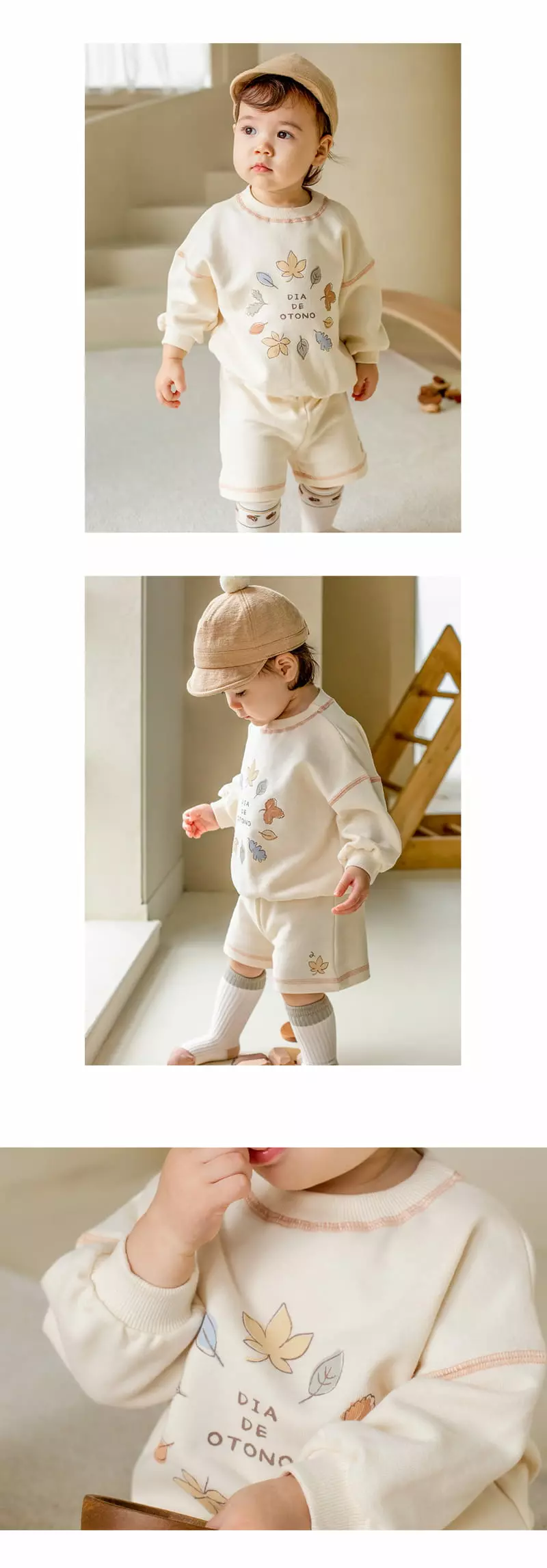 Happy Prince - Korean Baby Fashion - #babyoutfit - Kine Three Piece Set - 3