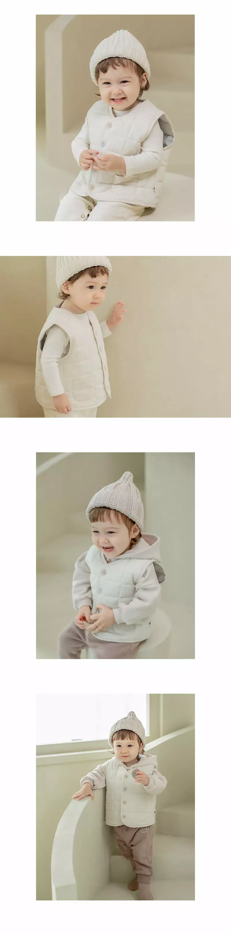 Happy Prince - Korean Baby Fashion - #babyoutfit - Maribell Quilting Vest - 6