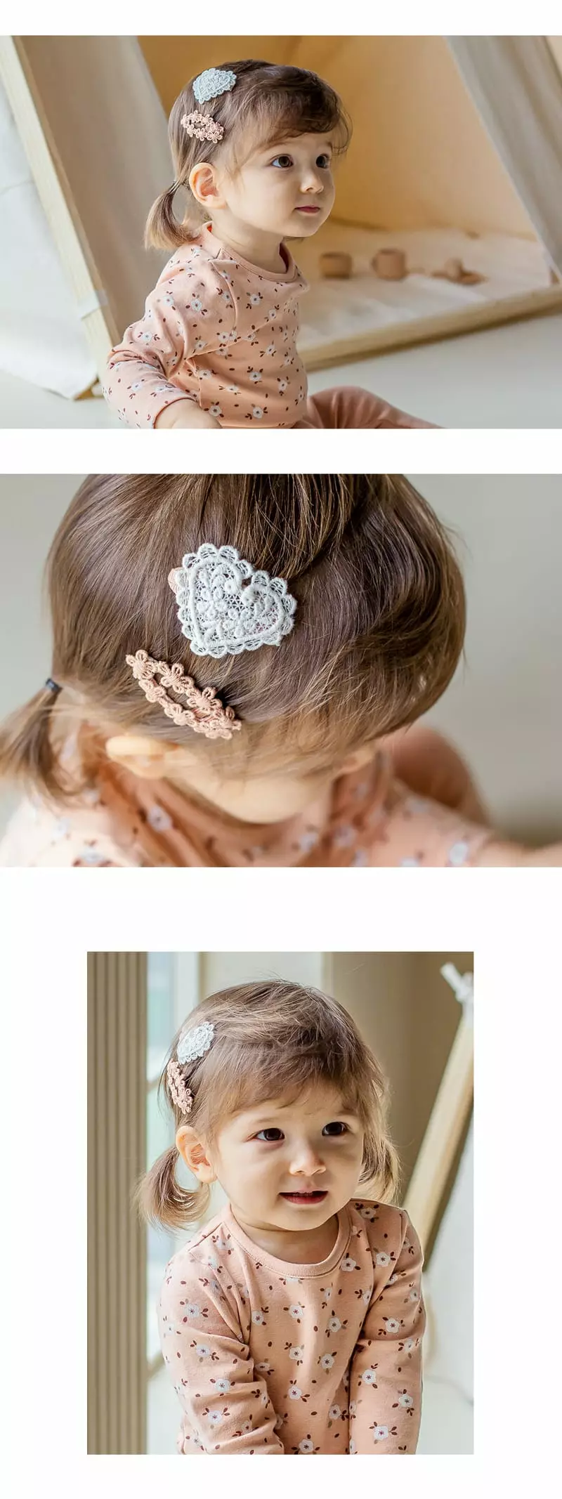 Happy Prince - Korean Baby Fashion - #babyoutfit - Love Emma Baby Hairpin [set of 5] - 3