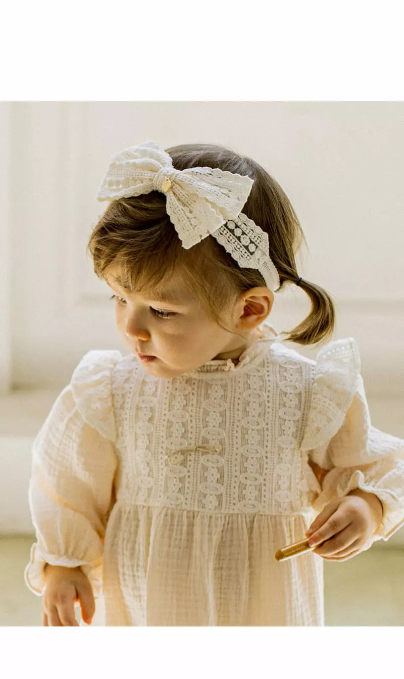 Happy Prince - Korean Baby Fashion - #babyoutfit - Live Lace Hairband [set of 5]