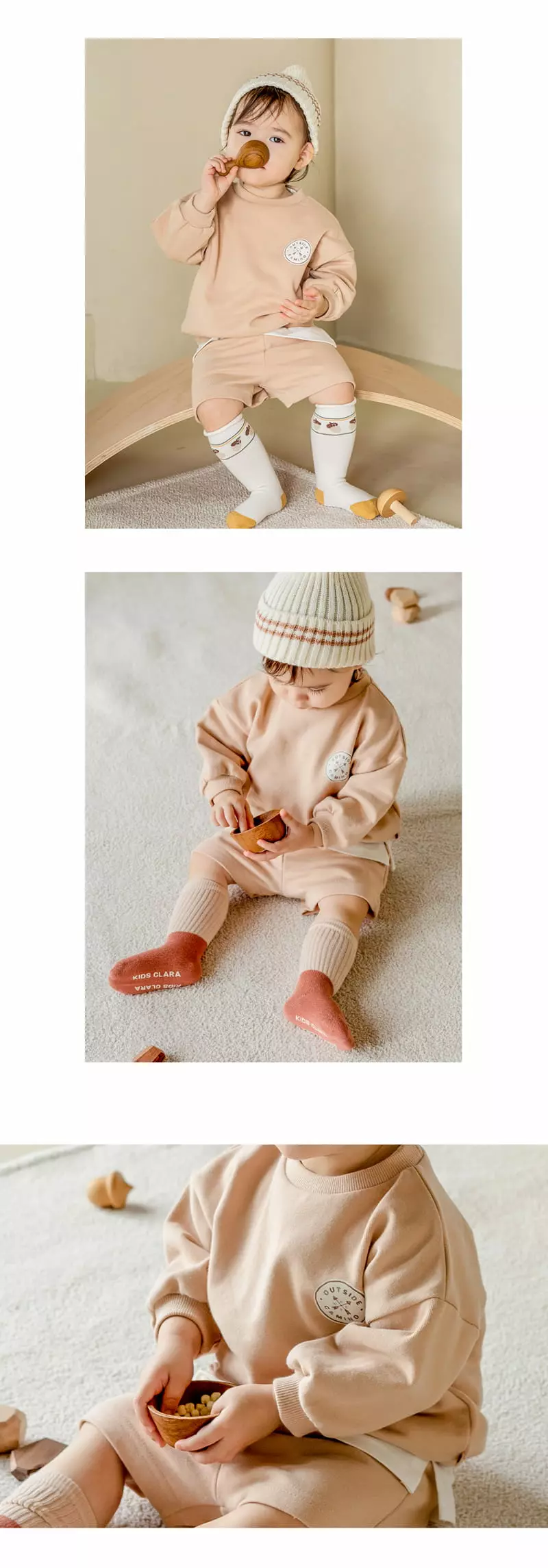 Happy Prince - Korean Baby Fashion - #babywear - Lun Three Piece Baby Set - 3