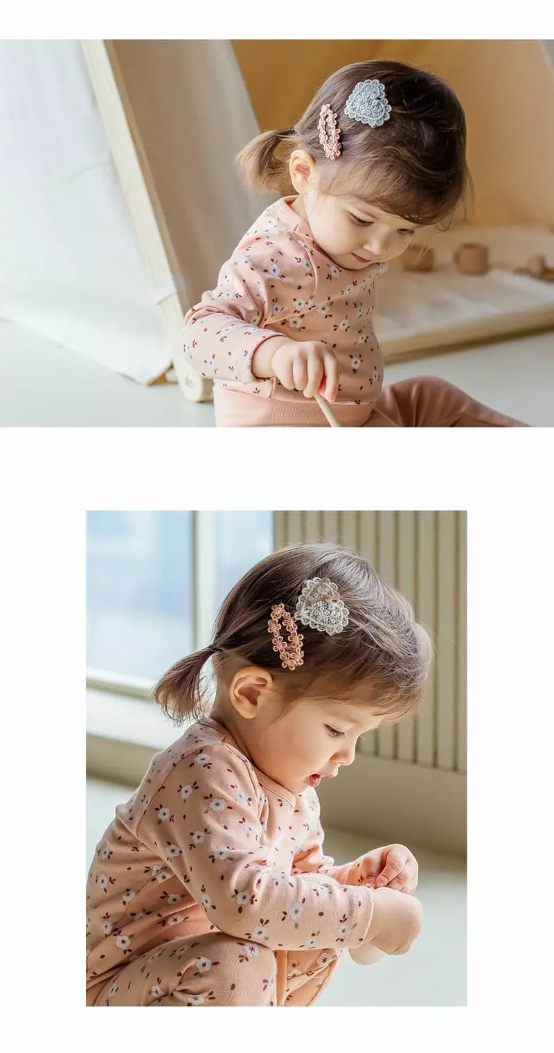 Happy Prince - Korean Baby Fashion - #babyoutfit - Love Emma Baby Hairpin [set of 5] - 4