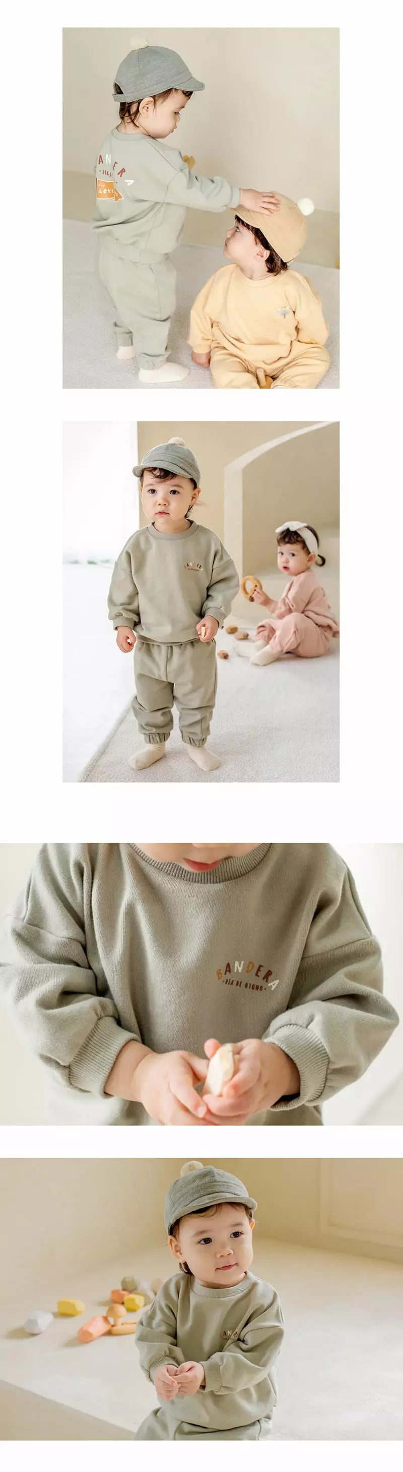 Happy Prince - Korean Baby Fashion - #babywear - Cael Baby Top Bottom Set - 4