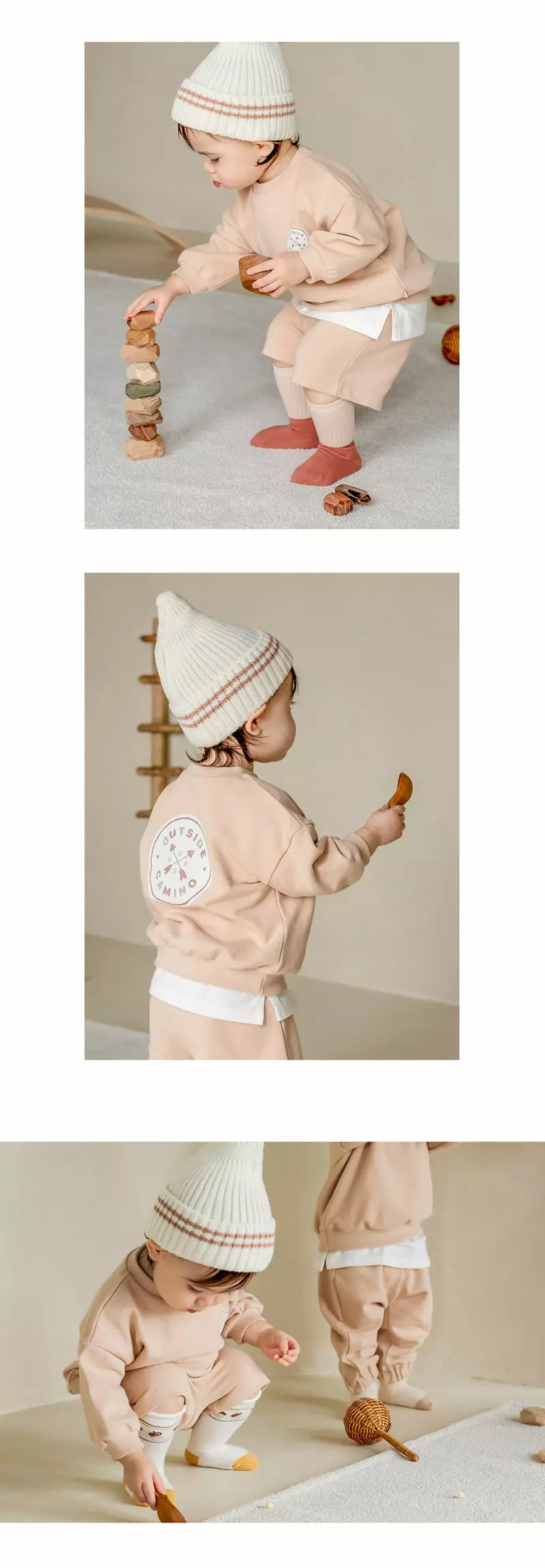 Happy Prince - Korean Baby Fashion - #babywear - Lun Three Piece Baby Set - 4