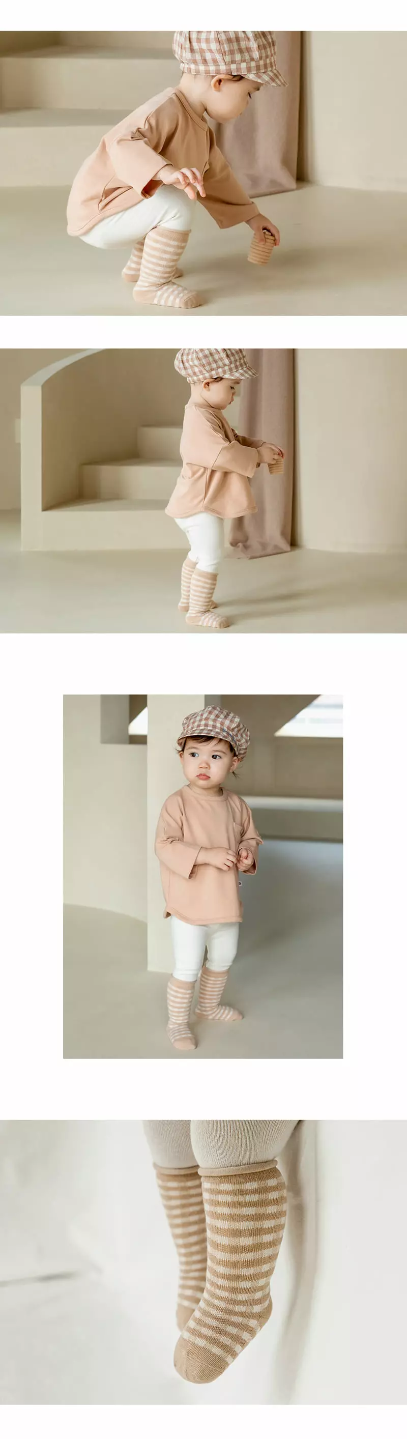 Happy Prince - Korean Baby Fashion - #onlinebabyboutique - Ritan Knee Socks [set of 5] - 3