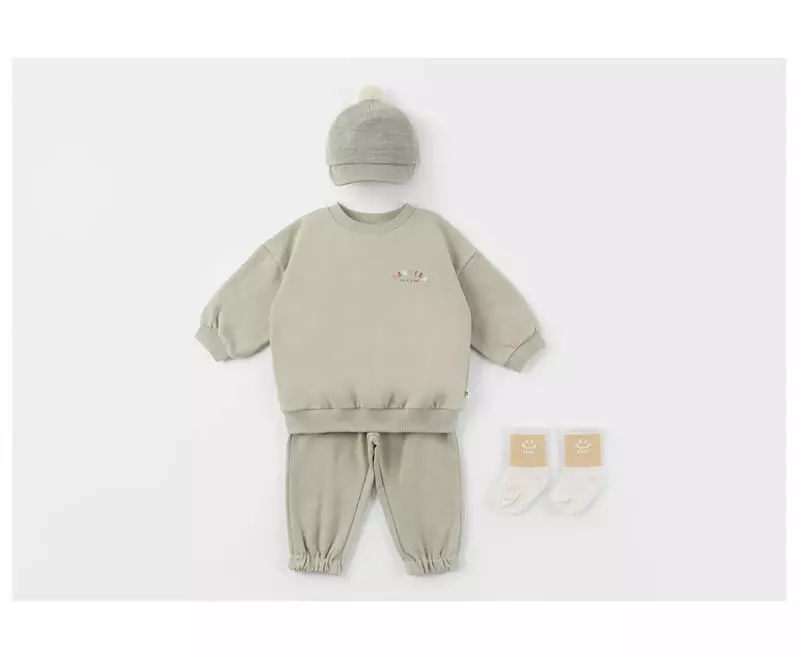 Happy Prince - Korean Baby Fashion - #onlinebabyshop - Cael Baby Top Bottom Set - 5