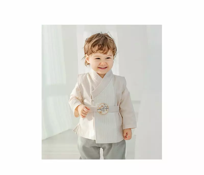 Happy Prince - Korean Baby Fashion - #smilingbaby - Happy Prince Whole Hanbok Vest Set Boy - 2