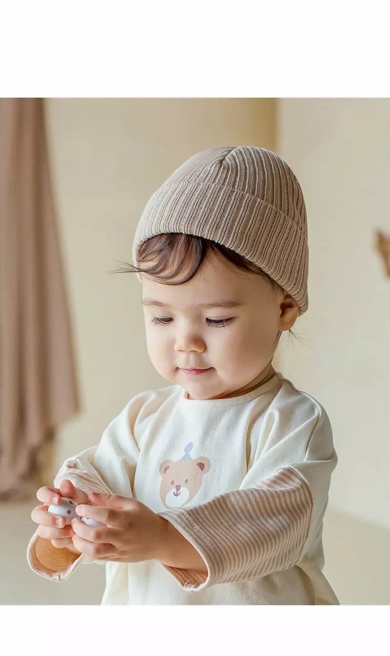 Happy Prince - Korean Baby Fashion - #smilingbaby - Stylr Rib Beanie