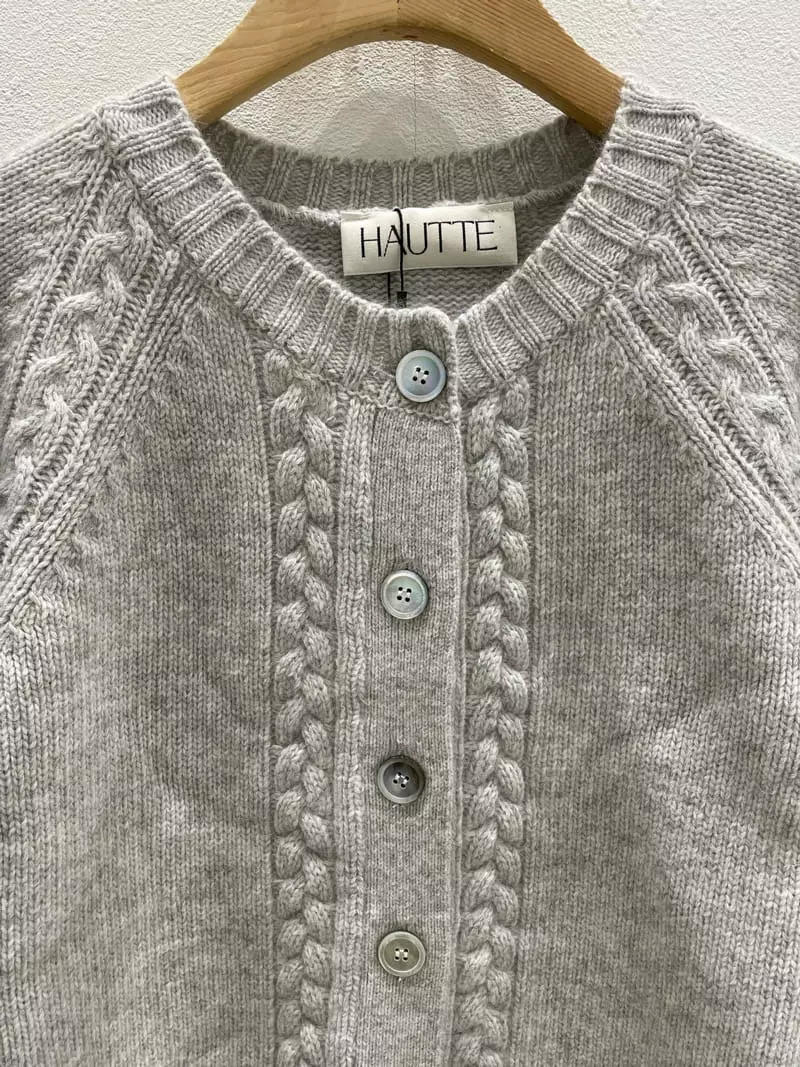 Hautte - Korean Women Fashion - #womensfashion - Cable Cardigan - 4