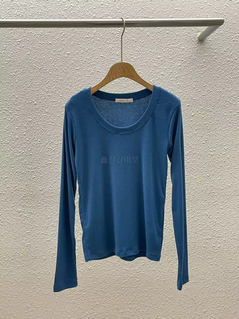 Hautte - Korean Women Fashion - #momslook - U Neck Tee - 10