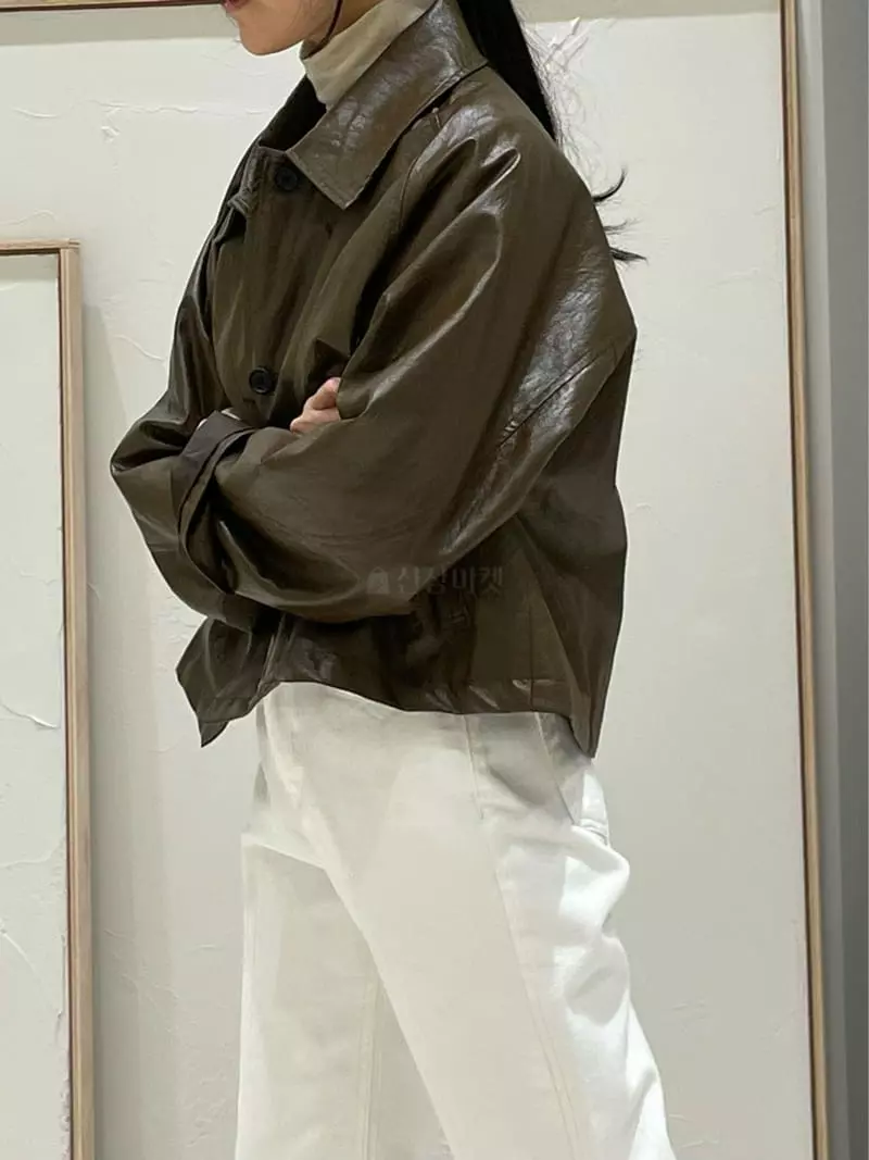 Hautte - Korean Women Fashion - #momslook - Eco Leather Jacket - 10